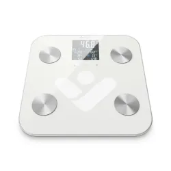 Waga diagnostyczna bluetooth TrueLife FitScale W6 BT biała kolorowy LCD 0,2