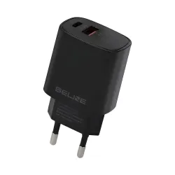 Ładowarka sieciowa Beline 20W 1xUSB-C + 1xUSB PD 3.0 QC 3.0 bez kabla -