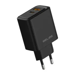 Ładowarka sieciowa Beline 45W 1xUSB-C + 1xUSB GaN PD 3.0 QC 3.0 bez kabla -
