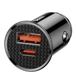 Ładowarka samochodowa Baseus CCALL-YS01 30W szybka z gniazdem USB QC4.0+