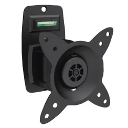 Uchwyt ścienny pojedynczy DIGITUS, 1xLCD, max. 27", obrotowy 360° PIVOT,