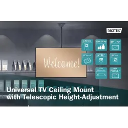 Uchwyt sufitowy DIGITUS TV 37"-70" 50kg, z regulacją... | PartsPC.pl