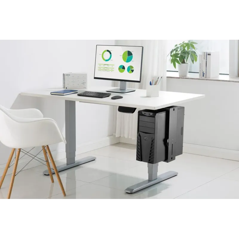 Uchwyt DIGITUS do montażu PC pod biurkiem z mechanizmem Easy-Locking