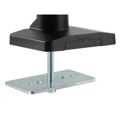 Ramię biurkowe podwójne z zaciskiem DIGITUS 2xLCD z sprężyną gazową max.