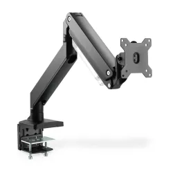 Ramię biurkowe pojedyńcze z zaciskiem DIGITUS 1xLCD z sprężyną gazową max.