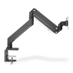 Ramię biurkowe pojedyńcze z zaciskiem DIGITUS 1xLCD z sprężyną gazową max.