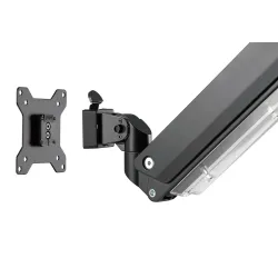 Ramię biurkowe pojedyńcze z zaciskiem DIGITUS 1xLCD z sprężyną gazową max.