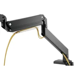 Ramię biurkowe pojedyńcze z zaciskiem DIGITUS 1xLCD z sprężyną gazową max.