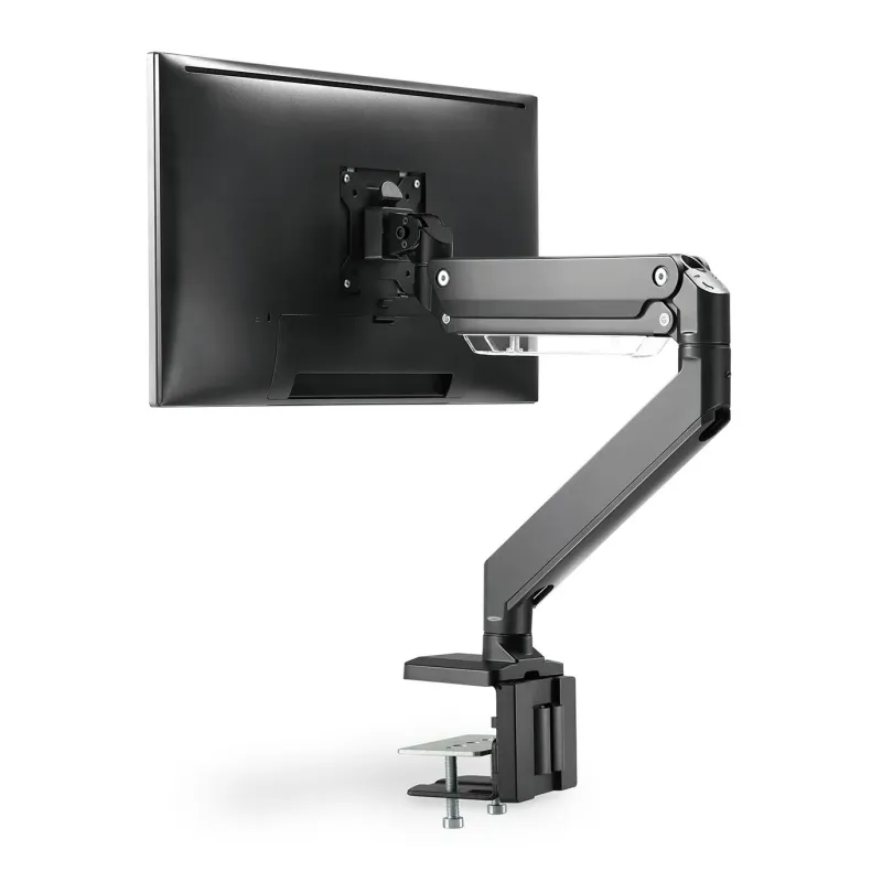 Ramię biurkowe pojedyńcze z zaciskiem DIGITUS 1xLCD z sprężyną gazową max.
