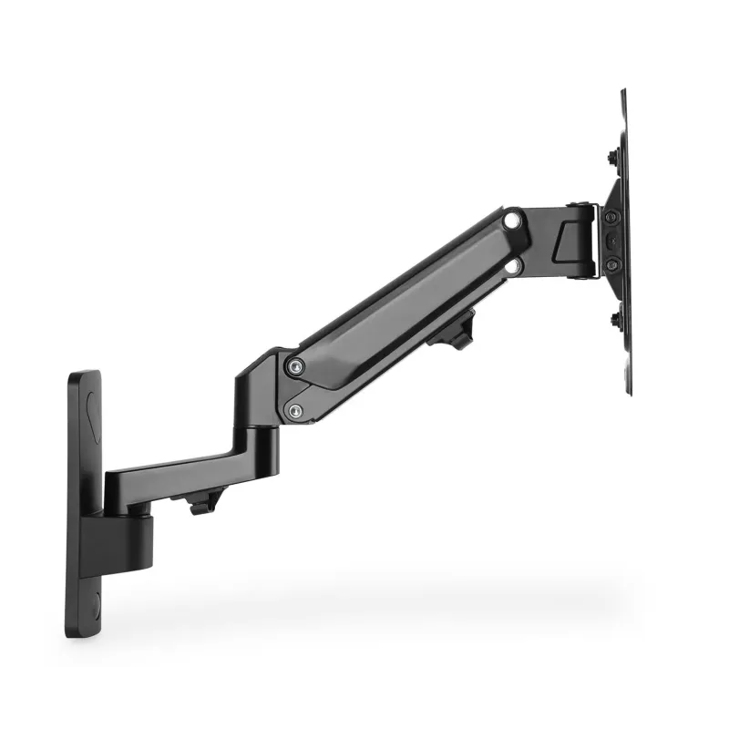 Uchwyt ścienny pojedynczy DIGITUS 1xLCD max 43" i 23kg z sprężyną gazową