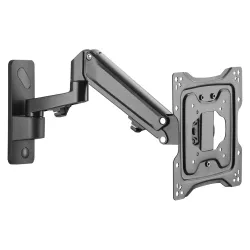 Uchwyt ścienny pojedynczy DIGITUS 1xLCD max 43" i 23kg z sprężyną gazową