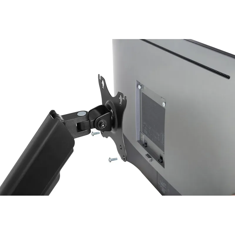 Uchwyt ścienny pojedynczy DIGITUS 1xLCD max 32" i 9kg z sprężyną gazową