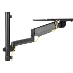 Ramię naścienne pojedyncze DIGITUS LCD+klawiaturamax.32"max. 8kg