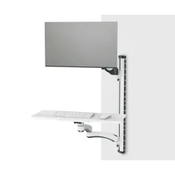 Ramię naścienne pojedyncze DIGITUS 1xLCD + klawiatura, max. 32" i 8kg