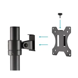 Uchwyt biurkowy kolumnowy pojedynczy (zacisk) DIGITUS 1xLCD max. 32"max.
