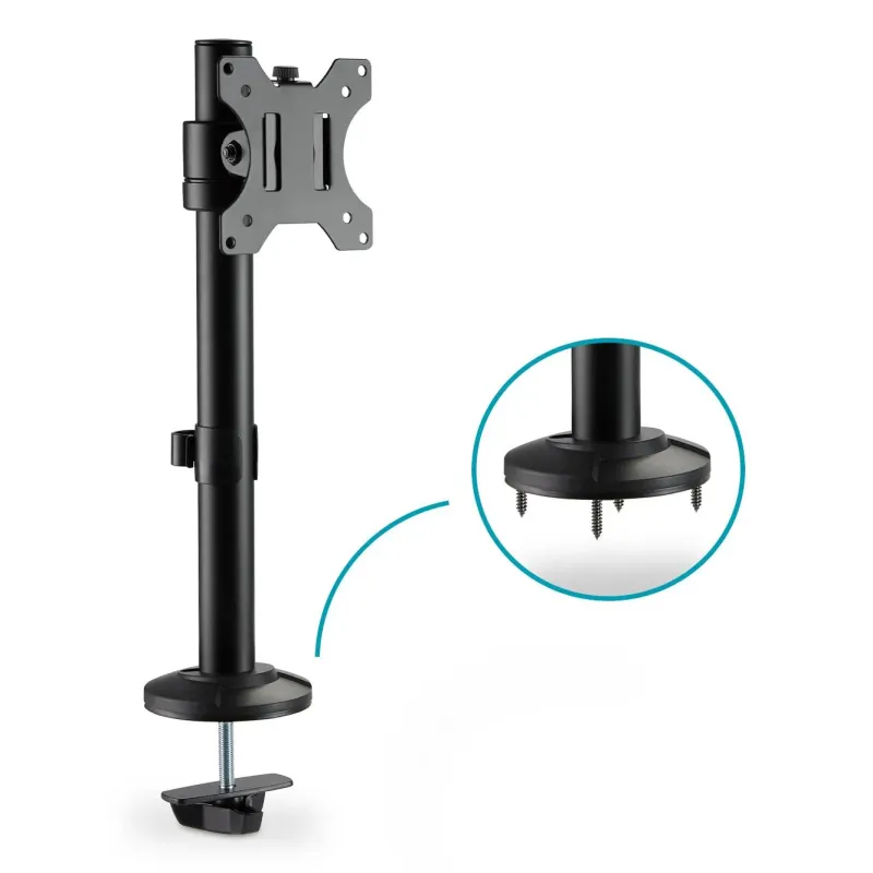 Uchwyt biurkowy kolumnowy pojedynczy (zacisk) DIGITUS 1xLCD max. 32"max.