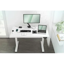 Ramię biurkowe pojedyńcze z zaciskiem DIGITUS 1xLCD z sprężyną gazową i