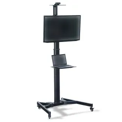 Stojak mobilny pojedynczy z półką DIGITUS 1xLCD max. 70" | PartsPC.pl