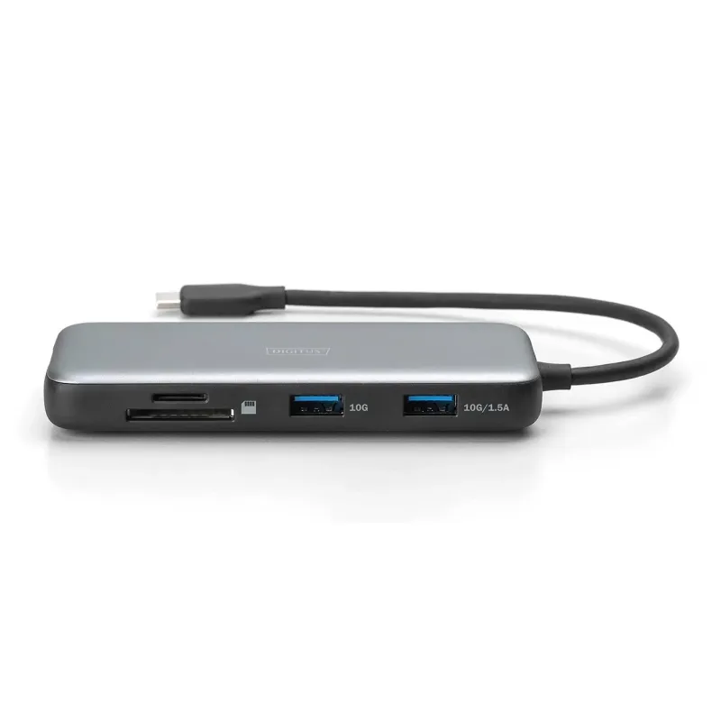 Stacja dokująca DIGITUS USB Typ C 7-portów HDMI 4K/60Hz PD 3.0