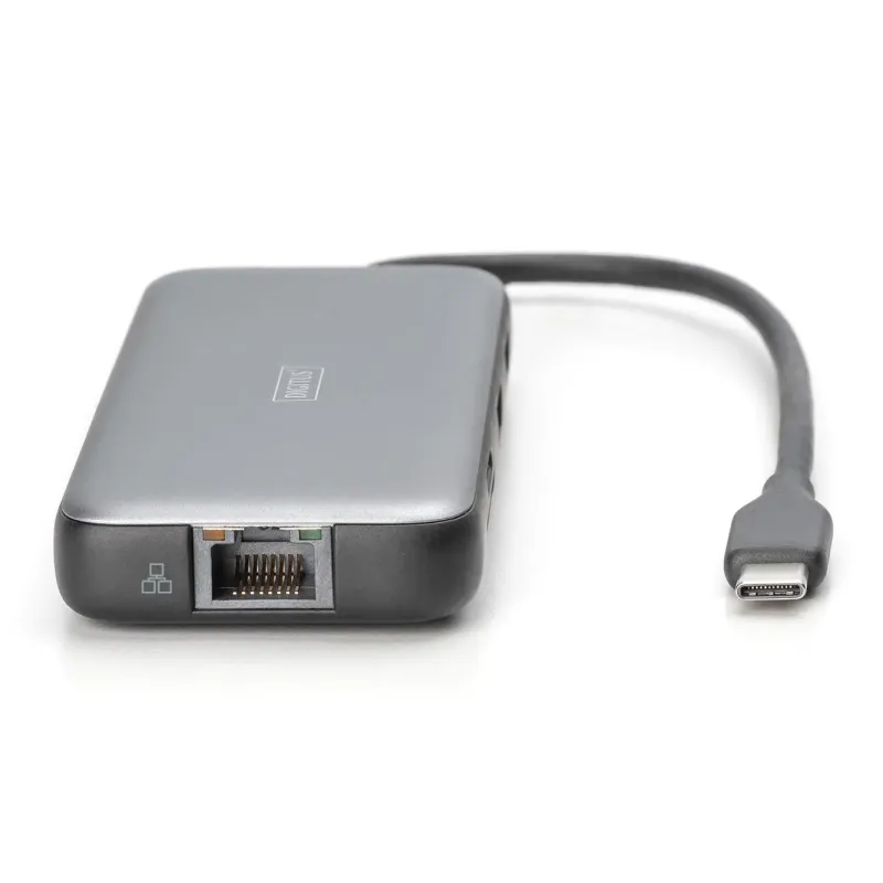 Stacja dokująca DIGITUS USB Typ C 8-portów 2x HDMI | PartsPC.pl