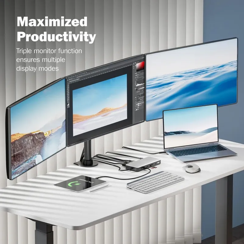 Stacja dokująca DIGITUS USB Typ C 11-portów 2x HDMI 1x DisplayPort 4K/60Hz