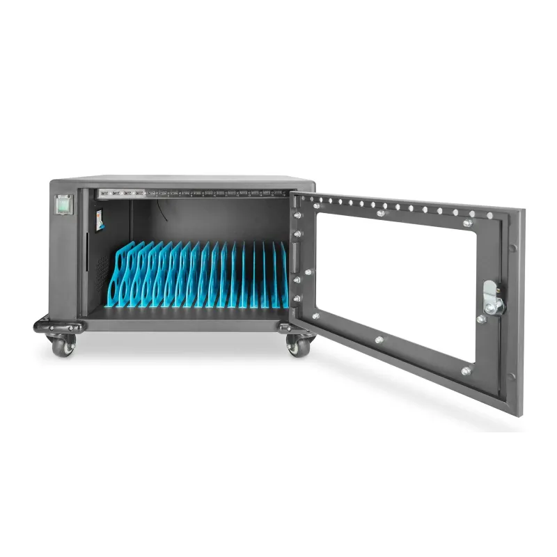 Szafa mobilna DIGITUS na kółkach do ładowania notebooków/tabletów do 14"