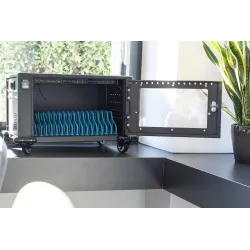 Szafa mobilna DIGITUS na kółkach do ładowania notebooków/tabletów do 14"