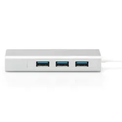 HUB/Koncentrator DIGITUS 3-portowy USB Typ C, USB A HighSpeed z Gigabit LAN