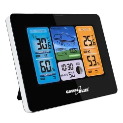 Stacja pogodowa WiFi GreenBlue, zgodna z TUYA, czujnik zewnętrzny,