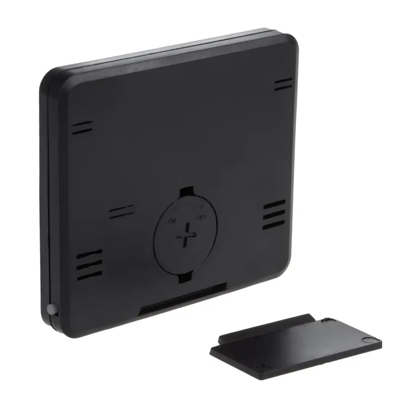 Termometr higrometr z funkcją zegara GreenBlue GB384B czarny