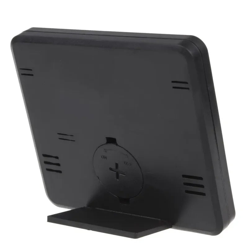 Termometr higrometr z funkcją zegara GreenBlue GB384B czarny