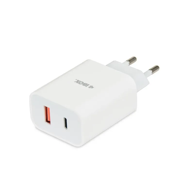 Ładowarka sieciowa iBOX C-36 USB A+C 20W kabel USB-C do USB-C