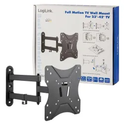 Uchwyt ścienny LogiLink do telewizora LCD/LED nachylenie +/-7.5°, obrót 90°