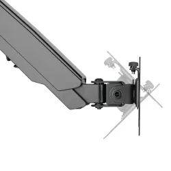 Uchwyt do monitora Maclean MC-775 17-32" 8kg czarny ze sprężyną gazową