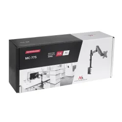 Uchwyt do monitora Maclean MC-775 17-32" 8kg czarny ze sprężyną gazową
