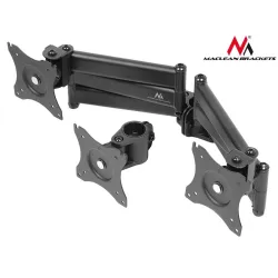 Uchwyt biurkowy na 3 monitory Maclean MC-691 13-27" 8kgx3 czarny podwójne