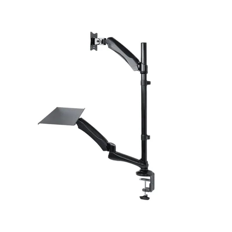 Uchwyt do monitora oraz klawiatury Maclean MC-681 13-27" 9kg czarny max