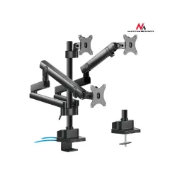 Uchwyt biurkowy na 3 monitory Maclean MC-811 17-27" 3x7kg vesa 75x75 oraz
