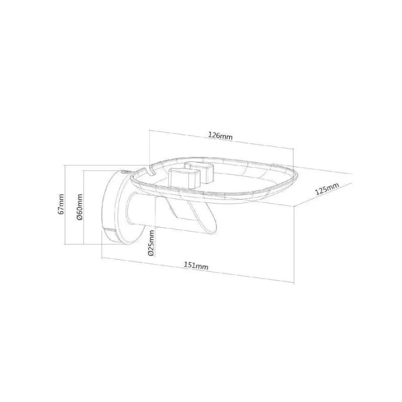 Uchwyt ścienny na głośnik Maclean MC-840 smart Sonos One, Sonos One SL,
