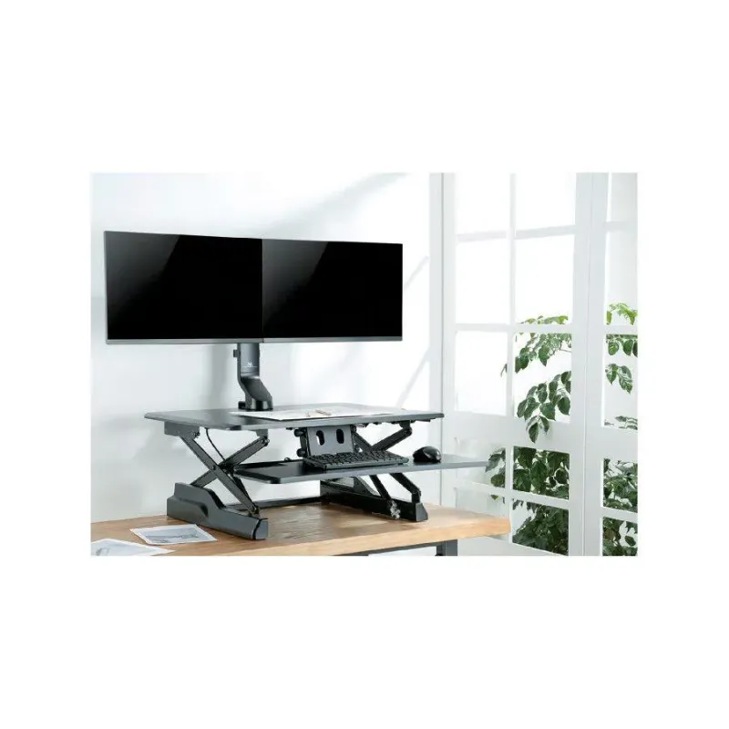 Uchwyt na dwa monitory Maclean MC-854 17"-27" 14kg VESA 75x75 100x100