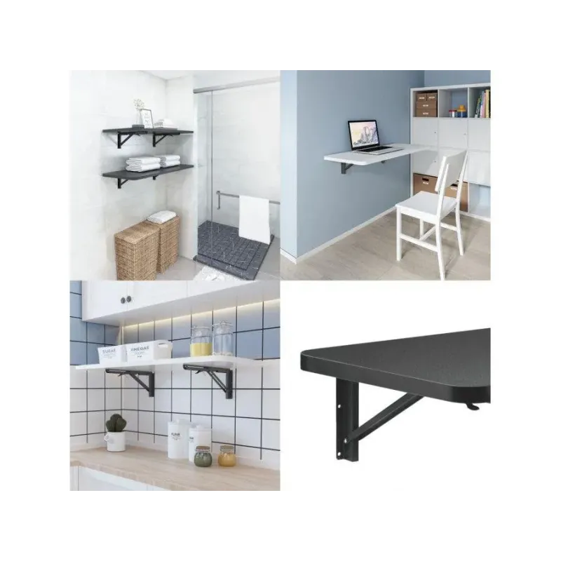 Uchwyt składany półki ściennej Maclean MC-876 w kolorze czarnym