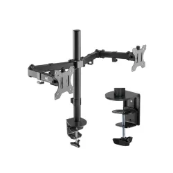 Uchwyt biurkowy na 2 monitory Maclean MC-884 17-32" 2x 8kg (max 16kg) VESA