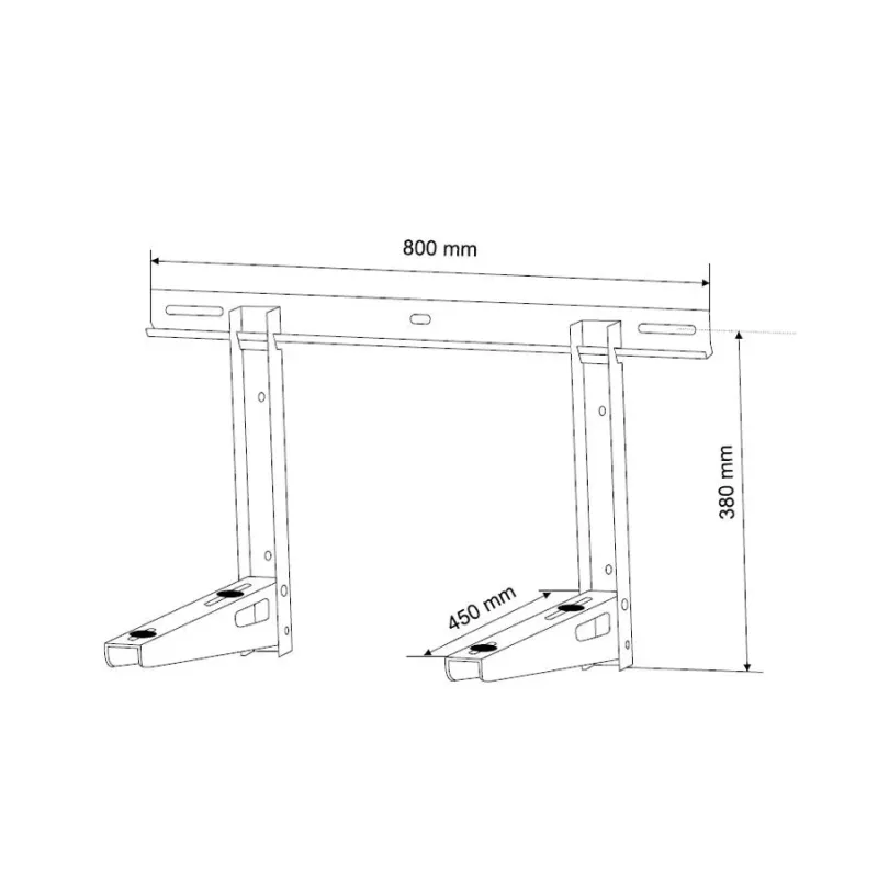 Uchwyt wspornik Maclean MC-622 do klimatyzatora do 100kg, komplet