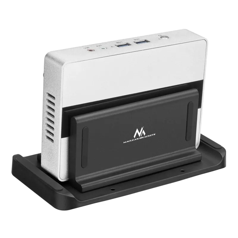 Uchwyt do terminala Thin-Client / mini PC Maclean MC-454 czarny pasuje do