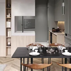 Uchwyt monitora na rurkę / słupek 28-60mm Maclean MC-984 podwójne składane