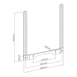 Uchwyt VESA do TV Maclean MC-975, na Sonos Ray, 2kg