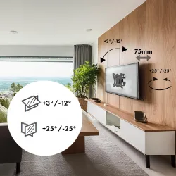 Uchwyt do telewizora lub monitora Maclean MC-415, max. VESA 100x100,