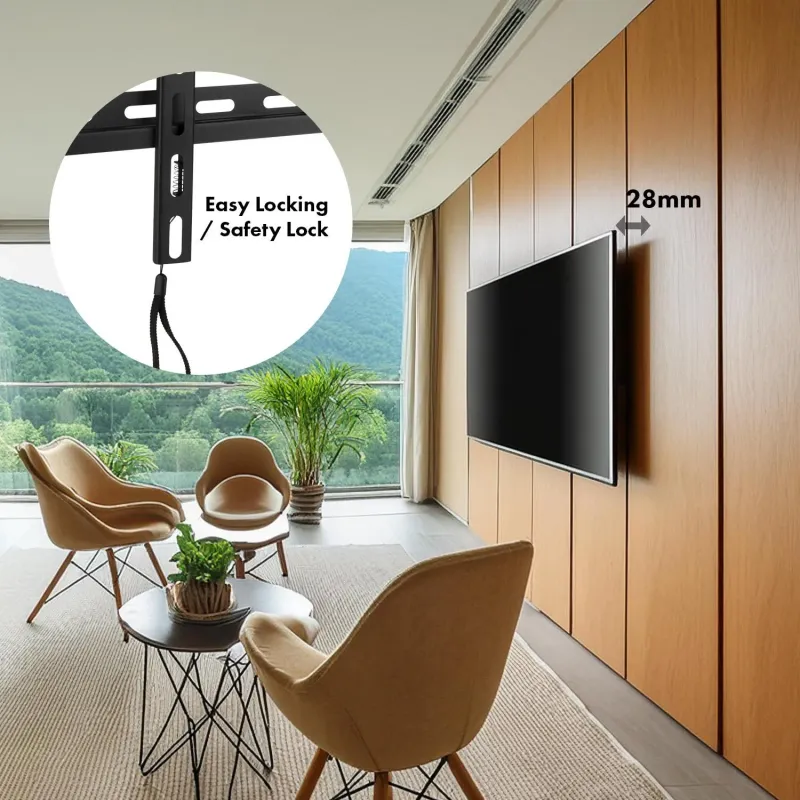 Uchwyt do TV Maclean MC-412, max VESA 400x400, 32-70", 45kg, reg.