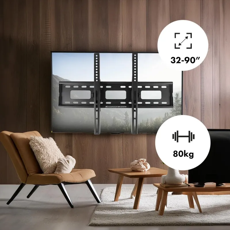 Uchwyt do TV Maclean MC-421, max VESA 600x400, 32-90", 80kg, reg.