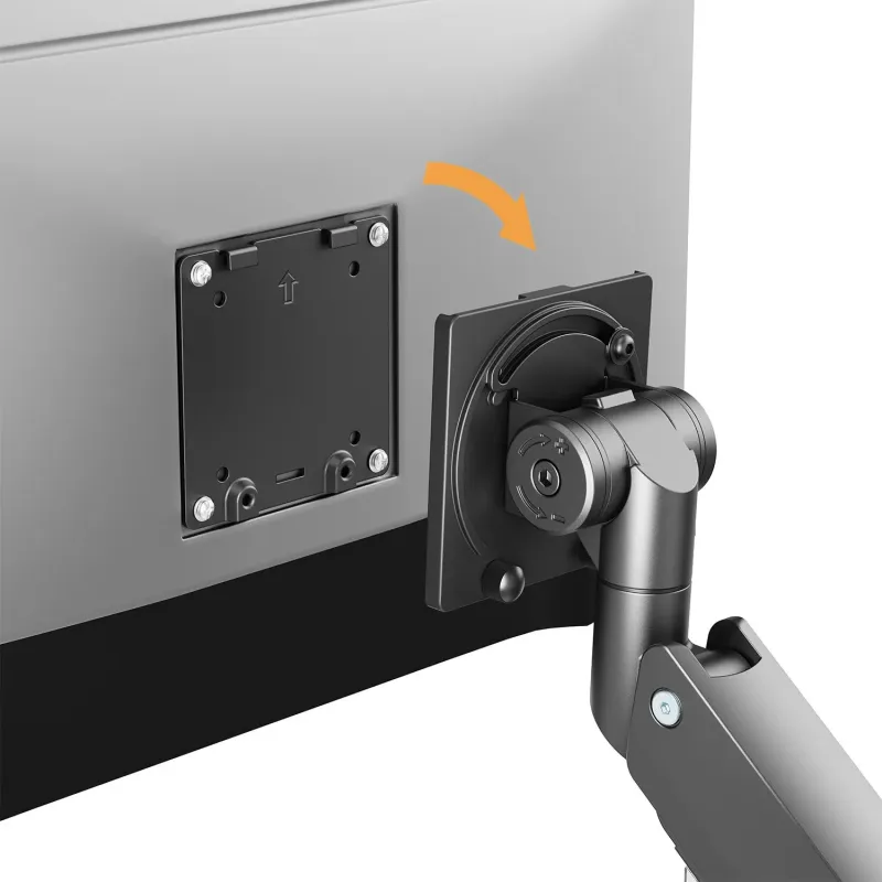 Uchwyt do monitora Maclean MC-968, podwójne ramię, ze sprężyną gazową,